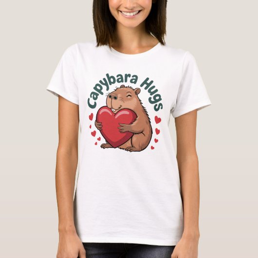 Capybara Hugs T-Shirt (Vorderseite)
