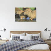 Capybara, Hydrochaeris hydrochaeris), weltweit Leinwanddruck (Insitu (Schlafzimmer))