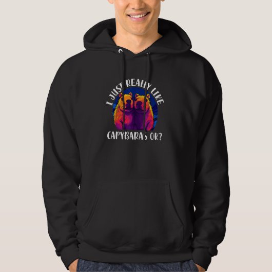 Capybara   I Just Really Like Capybaras Ok 4 Hoodie (Vorderseite)