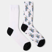 Capybara Ice Archer - Fantasy Pixel Art Socken (Rechts)