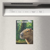 Capybara im Manu-Nationalpark Peru Magnet (In Situ (Geschirrspüler))