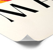 Capybara in Bathtub Art Print Pink Tropical Poster (Ecke)