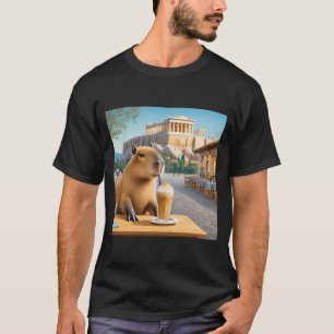 Capybara in der Nähe der Akropolis T-Shirt