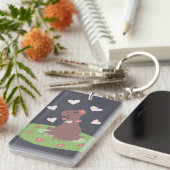 Capybara in Liebe Schlüsselanhänger (Vorderseite rechts)