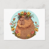 Capybara in Sonnenbrille Sommerzeit Postkarte (Vorderseite)
