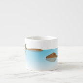 Capybara & Initialen Espresso-Tasse Espressotasse (Vorderseite)