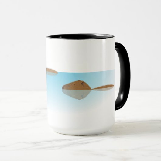 Capybara & Initials-Tasse Tasse (VorderseiteRechts)