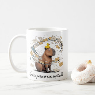 Capybara Inner Peace Mug - Funny Office Coffee Cup Kaffeetasse