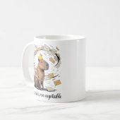 Capybara-Inner-Peace-Tasse - Lustiger Bürokaffeebe Kaffeetasse (Vorderseite Links)