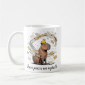 Capybara-Inner-Peace-Tasse - Lustiger Bürokaffeebe Kaffeetasse (Links)