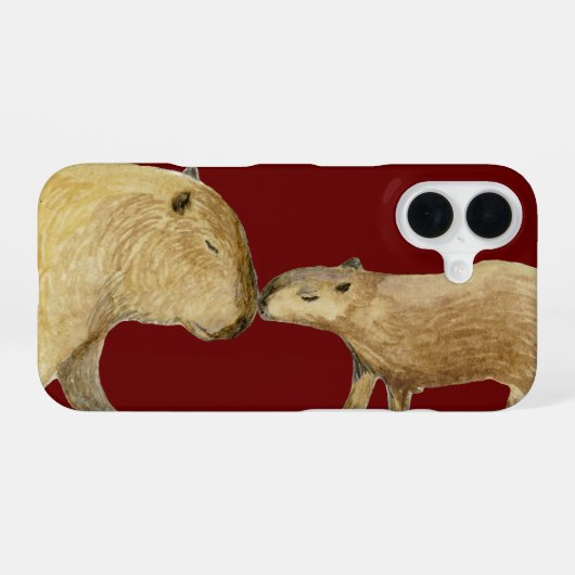 Capybara iPhone 16 Hülle (Rückseite (Horizontal))
