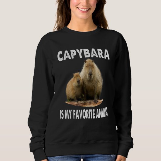 Capybara Is My Spirit Animal  Capybara Pet Animal Sweatshirt (Vorderseite)