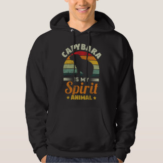 Capybara Is My Spirit Animal Capybara Rodent Hoodie