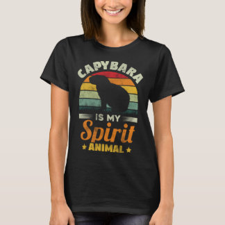Capybara Is My Spirit Animal Capybara Rodent T-Shirt