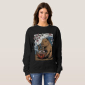 Capybara isst Ramen Sweatshirt (Vorne ganz)