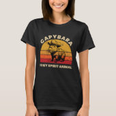 Capybara ist mein Geist Tier Capybara Cowboy T-Shirt (Vorderseite)