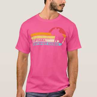 Capybara ist mein Geist Tier Sonnenuntergang Capyb T-Shirt