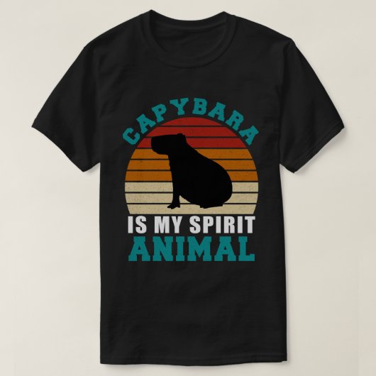 Capybara ist mein Geist-Tier-T - Shirt (Design vorne)