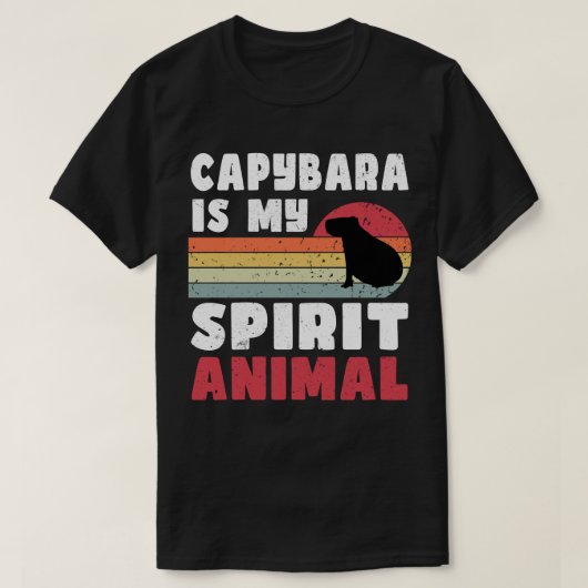 Capybara ist mein Geist-Tier-T - Shirt (Design vorne)