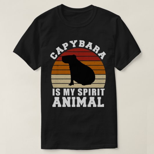 Capybara ist mein Geist-Tier-T - Shirt (Design vorne)