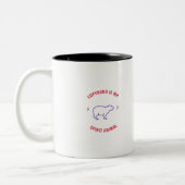 Capybara ist mein Geistertier Zweifarbige Tasse (Links)