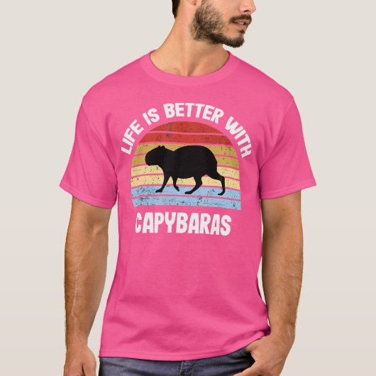 Capybara ist mit Capybaras besser. T-Shirt (Vorderseite)