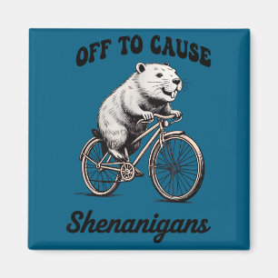 Capybara ist unterwegs, um am St. Patrick's Day Un Magnet