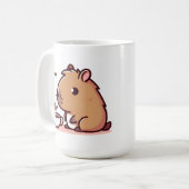 Capybara-Kaffeeliebhaber Kaffeetasse (Vorderseite Links)