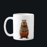 Capybara Kaffeetasse<br><div class="desc">Treffen Sie die beruflichste Capybara, die Sie je gesehen haben! Diese charmante und skurrile Illustration zeigt eine niedliche, mit Augen Capybara stehend aufrecht und überzeugt mit einem eleganten braunen Lederbriefkasten. Mit seinem weichen, strukturierten Fell und seinem hübsch ernsten Ausdruck ist dieser kleine Business-Nagel bereit, den Unternehmensdschungel zu übernehmen. Dieses einzigartige...</div>