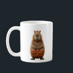 Capybara Kaffeetasse<br><div class="desc">Treffen Sie die beruflichste Capybara, die Sie je gesehen haben! Diese charmante und skurrile Illustration zeigt eine niedliche, mit Augen Capybara stehend aufrecht und überzeugt mit einem eleganten braunen Lederbriefkasten. Mit seinem weichen, strukturierten Fell und seinem hübsch ernsten Ausdruck ist dieser kleine Business-Nagel bereit, den Unternehmensdschungel zu übernehmen. Dieses einzigartige...</div>