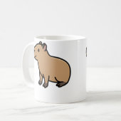 Capybara Kaffeetasse (Vorderseite Links)