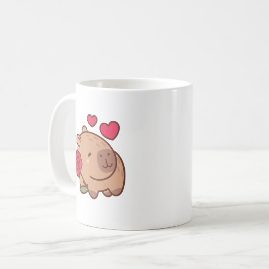 Capybara Kaffeetasse (Vorderseite Links)