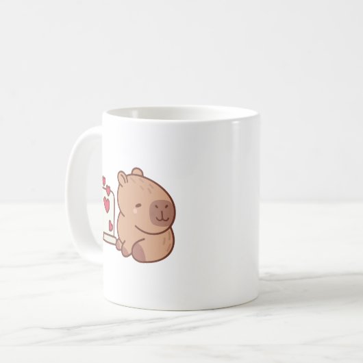 Capybara Kaffeetasse (Vorderseite Links)