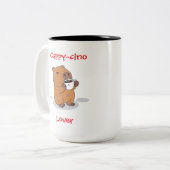Capybara-Kaffeetasse Zweifarbige Tasse (Vorderseite Links)