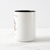 Capybara-Kaffeetasse Zweifarbige Tasse (Mittel)