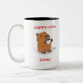 Capybara-Kaffeetasse Zweifarbige Tasse (Links)