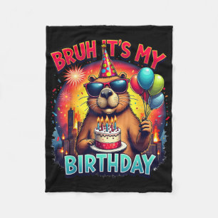Capybara Kaiju Geburtstagspartei Japan Monster Cap Fleecedecke