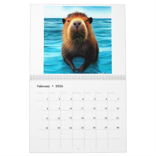 Capybara Kalender (Feb 2026)