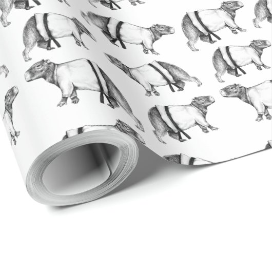 Capybara Karate Geschenkpapier (Rolleneckpunkt)