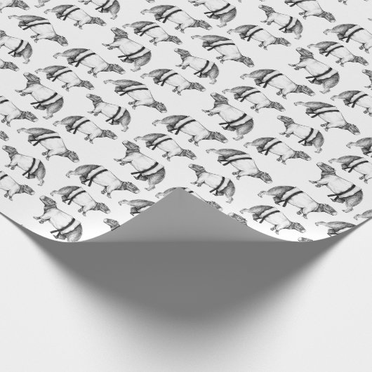Capybara Karate Geschenkpapier (Ecke)