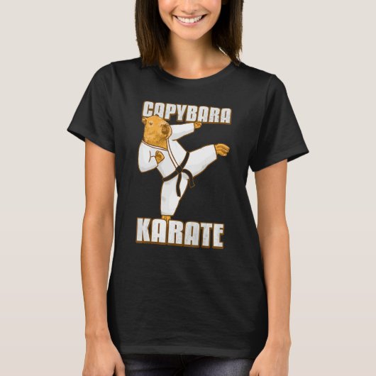 Capybara Karate Gi T-Shirt (Vorderseite)