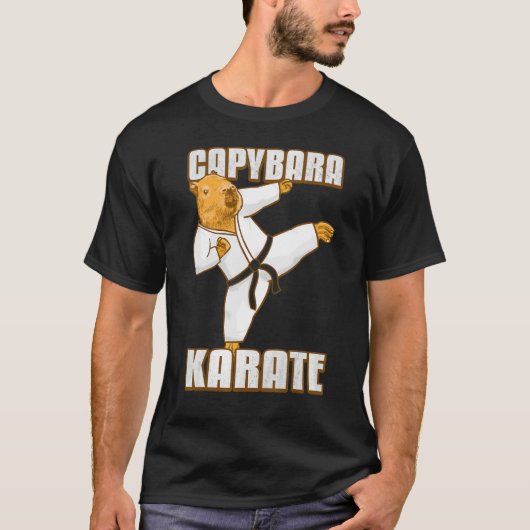Capybara Karate Gi T-Shirt (Vorderseite)
