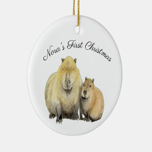 Capybara Keramik Ornament (Rechts)