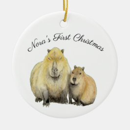 Capybara Keramik Ornament