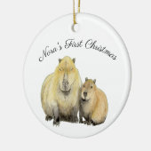 Capybara Keramik Ornament (Links)