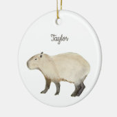 Capybara Keramik Ornament (Links)