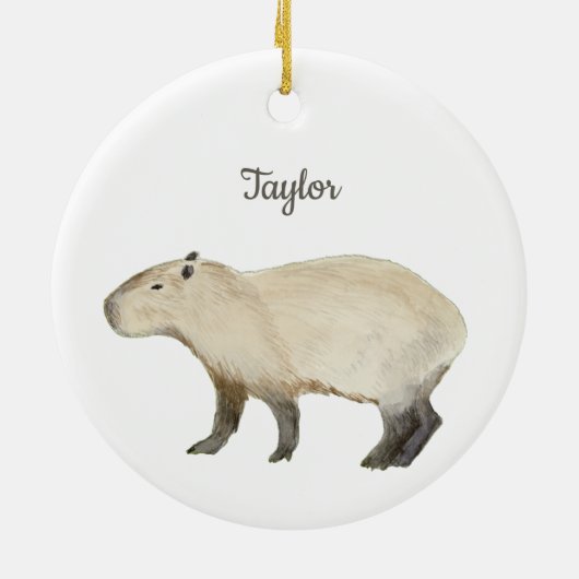 Capybara Keramik Ornament (Hinten)