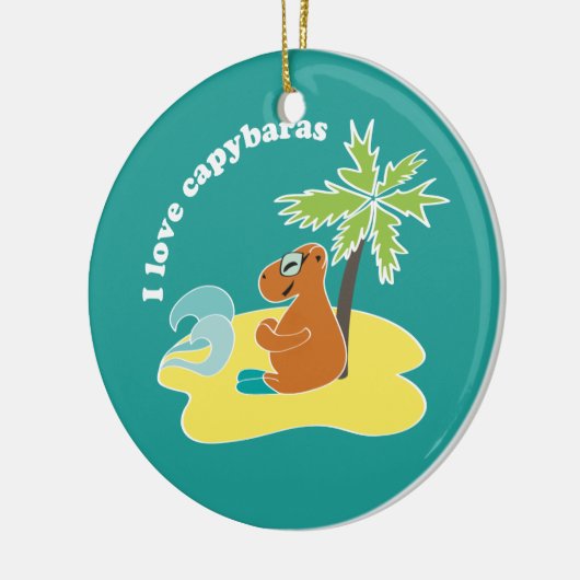 Capybara Keramikornament (Links)