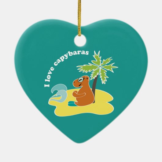 Capybara Keramikornament (Hinten)