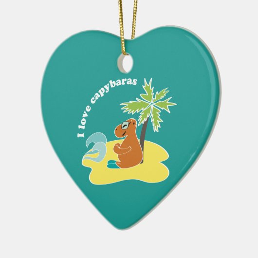 Capybara Keramikornament (Links)